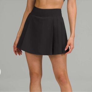 NWOT $88 Lululemon Side-Pleat High-Rise Tennis Skirt Black